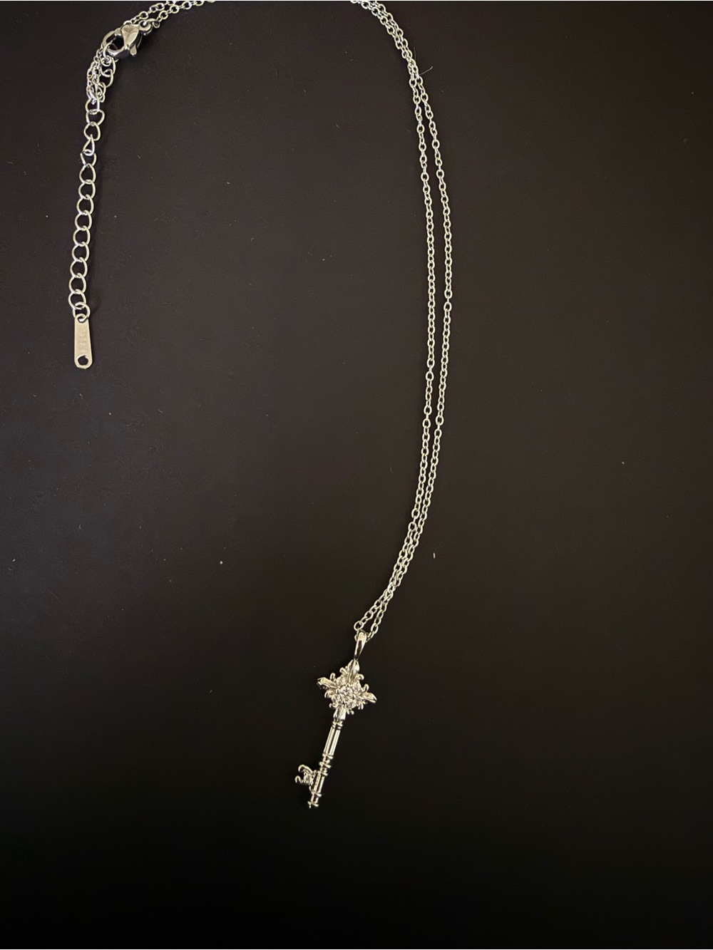 Vintage Antique Key Pendant Necklace Y2K Gothic Minimalist Jewelry